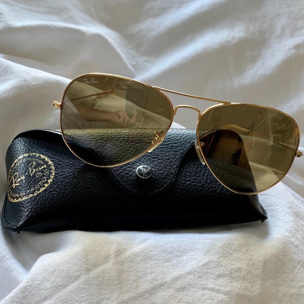 Ray-Ban Gold 62mm Aviators